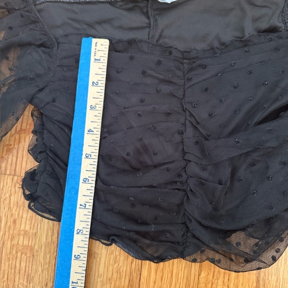 H&M sheer puff sleeves crop top size L(O) - Picture 12 of 12